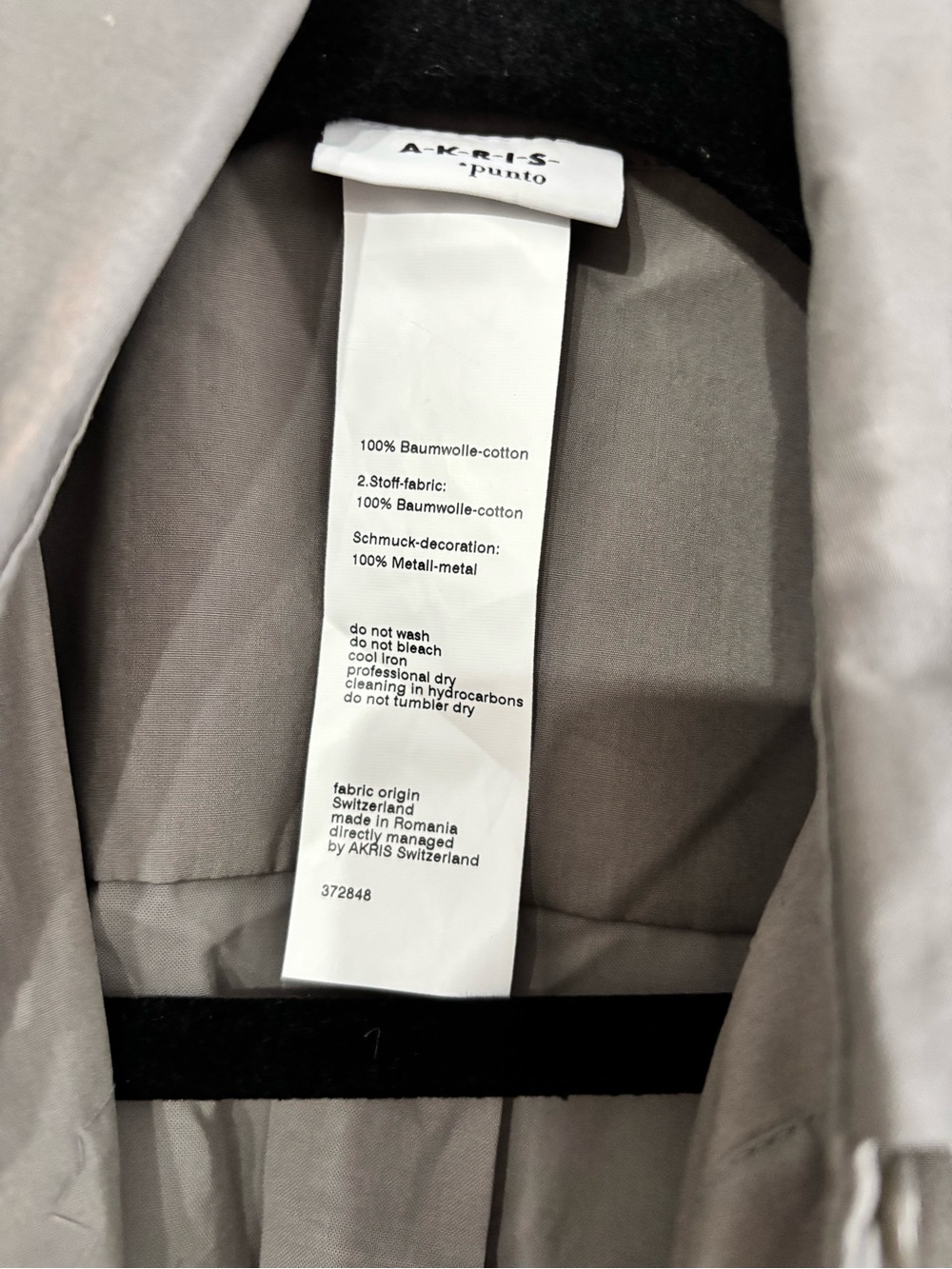 Akris Punto Taupe Embellished Button-Down Shirt - Picture 10 of 15